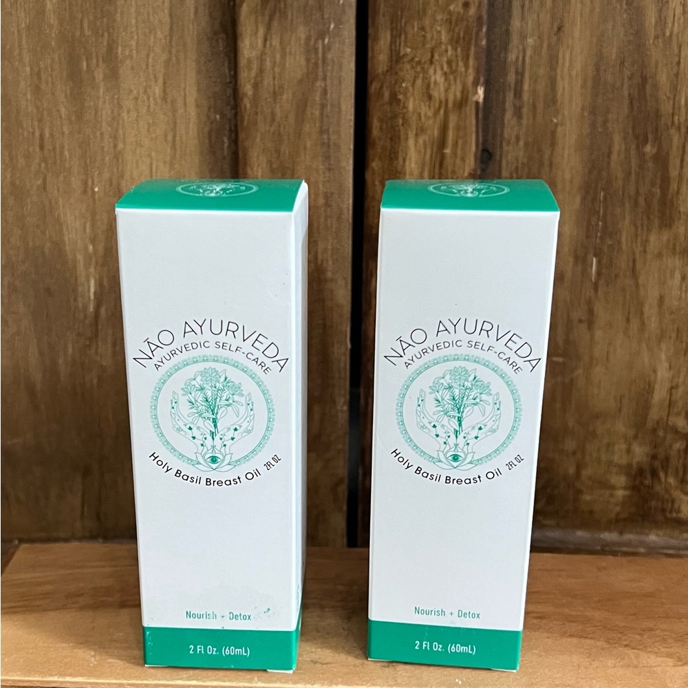 NAO AYURVEDA Holy Basil Breast Oil 2 Ounce Brand New Sealed Box Free Shipping